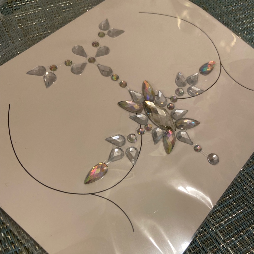 NWT Breast Area Bling Body Jewelry for Carnival & Raves